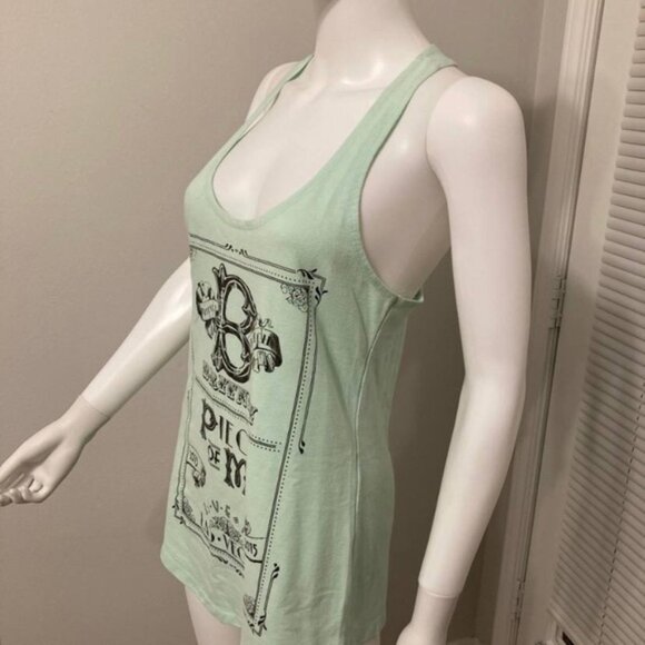 Britney Spears Mint Peace of Me Scoop Neck Tank Top Sz L - Picture 2 of 5